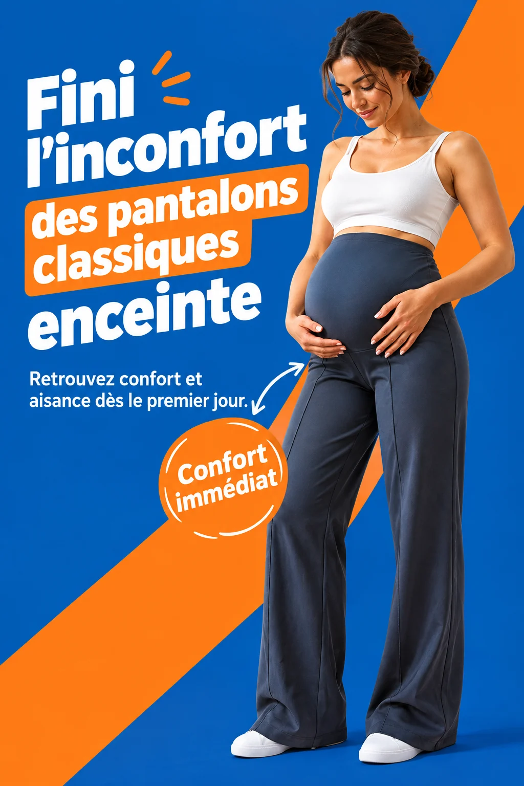 Pantalon grossesse ajustable
